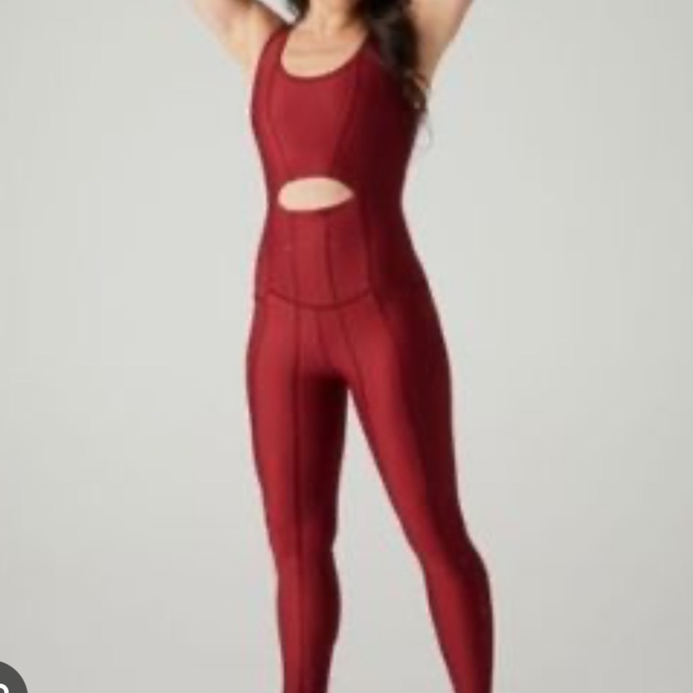 Red Activewear Set Ghost Flower - image 1